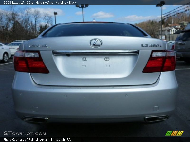 Mercury Silver Metallic / Black 2008 Lexus LS 460 L