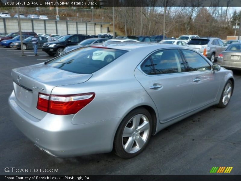 Mercury Silver Metallic / Black 2008 Lexus LS 460 L