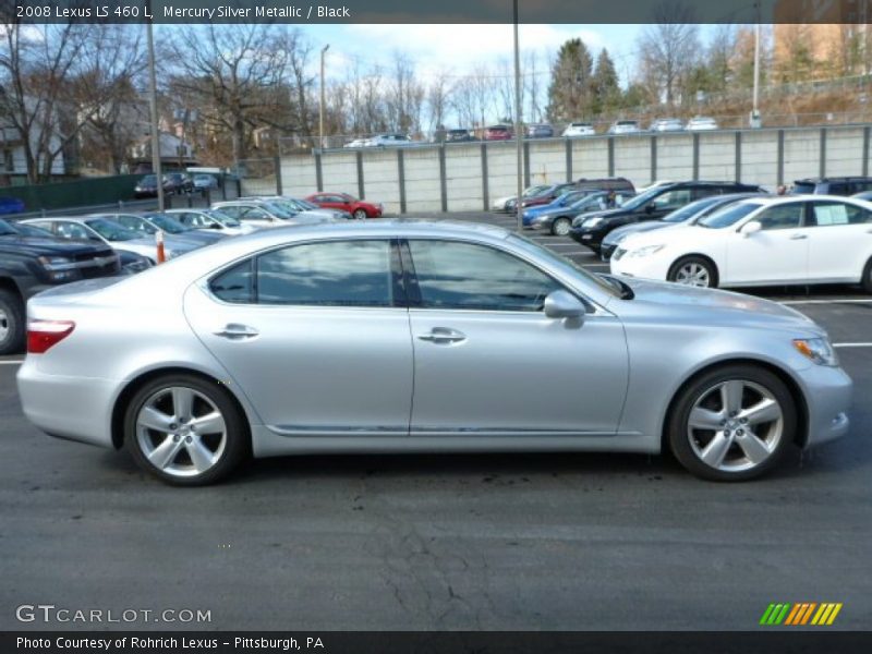 Mercury Silver Metallic / Black 2008 Lexus LS 460 L