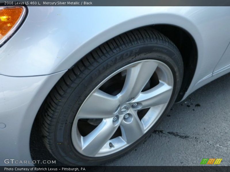 Mercury Silver Metallic / Black 2008 Lexus LS 460 L