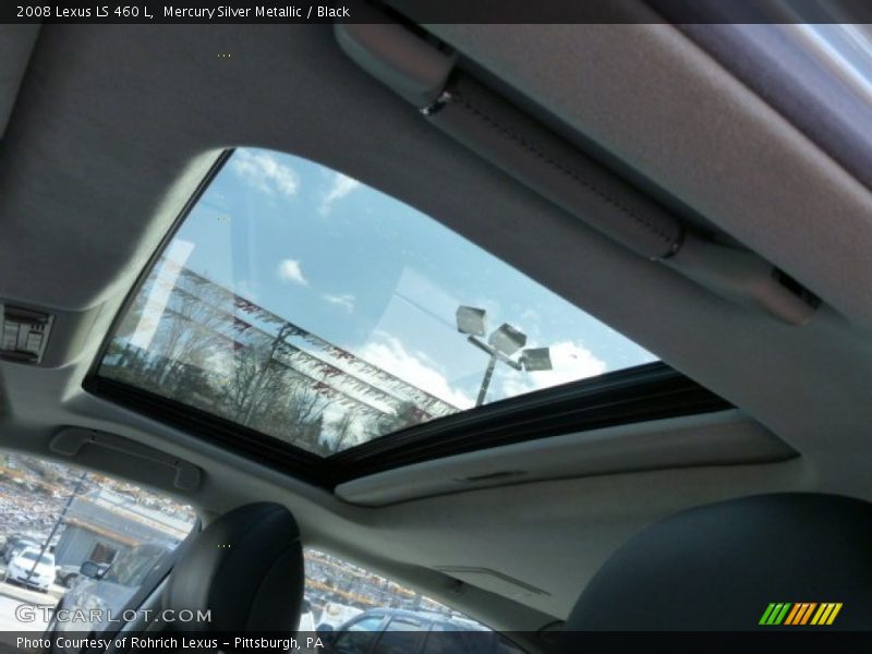 Mercury Silver Metallic / Black 2008 Lexus LS 460 L