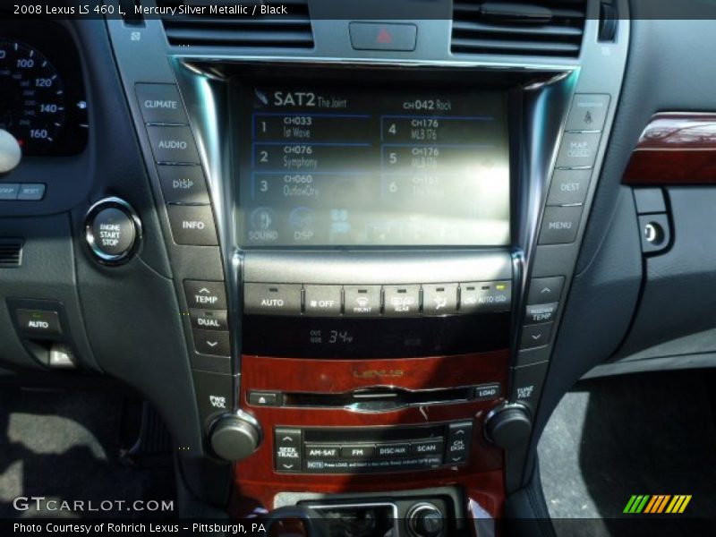 Mercury Silver Metallic / Black 2008 Lexus LS 460 L