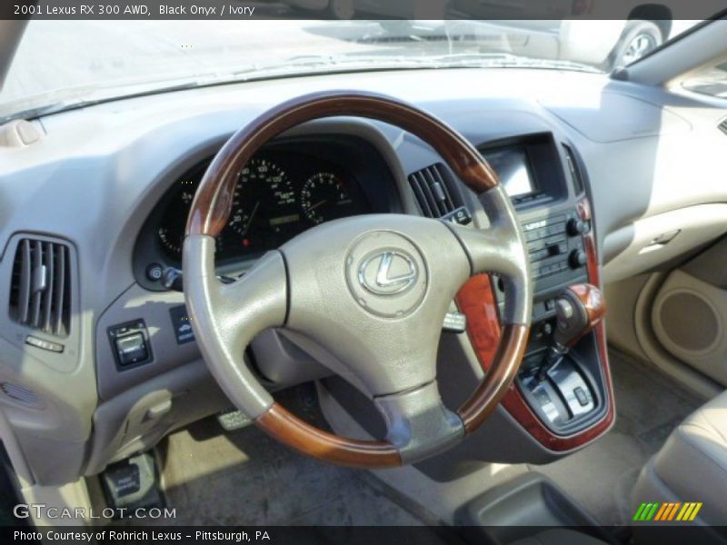 Black Onyx / Ivory 2001 Lexus RX 300 AWD