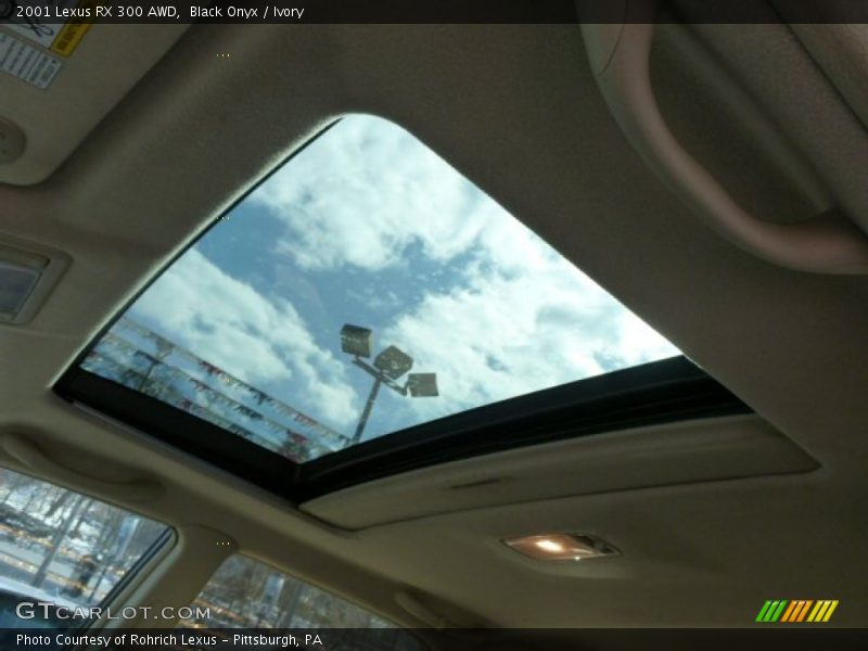 Black Onyx / Ivory 2001 Lexus RX 300 AWD