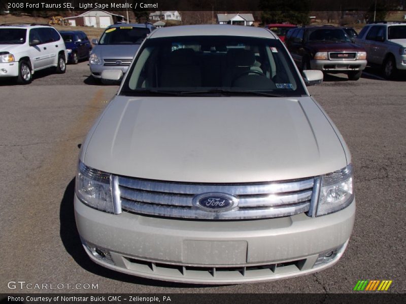 Light Sage Metallic / Camel 2008 Ford Taurus SEL