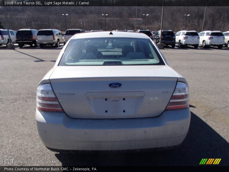 Light Sage Metallic / Camel 2008 Ford Taurus SEL