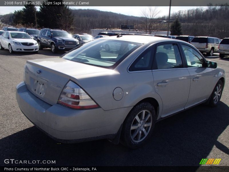 Light Sage Metallic / Camel 2008 Ford Taurus SEL