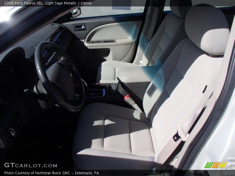 Light Sage Metallic / Camel 2008 Ford Taurus SEL