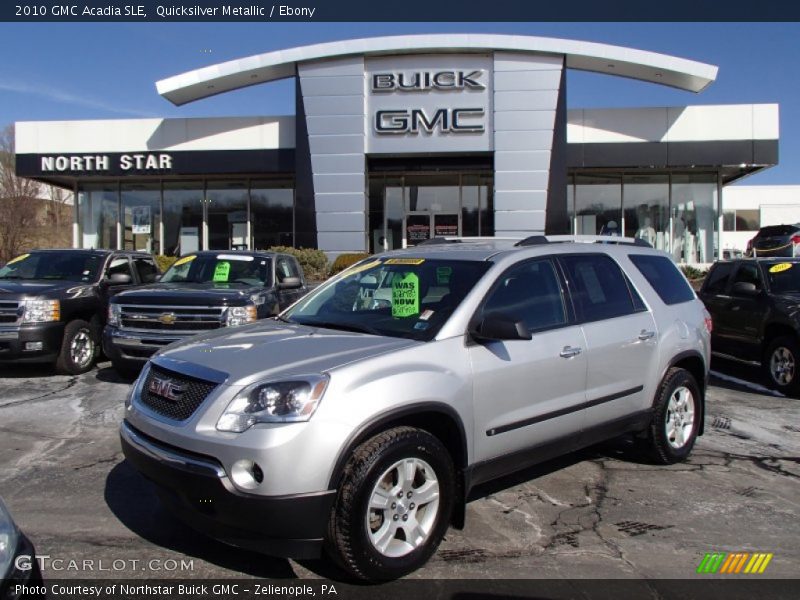 Quicksilver Metallic / Ebony 2010 GMC Acadia SLE