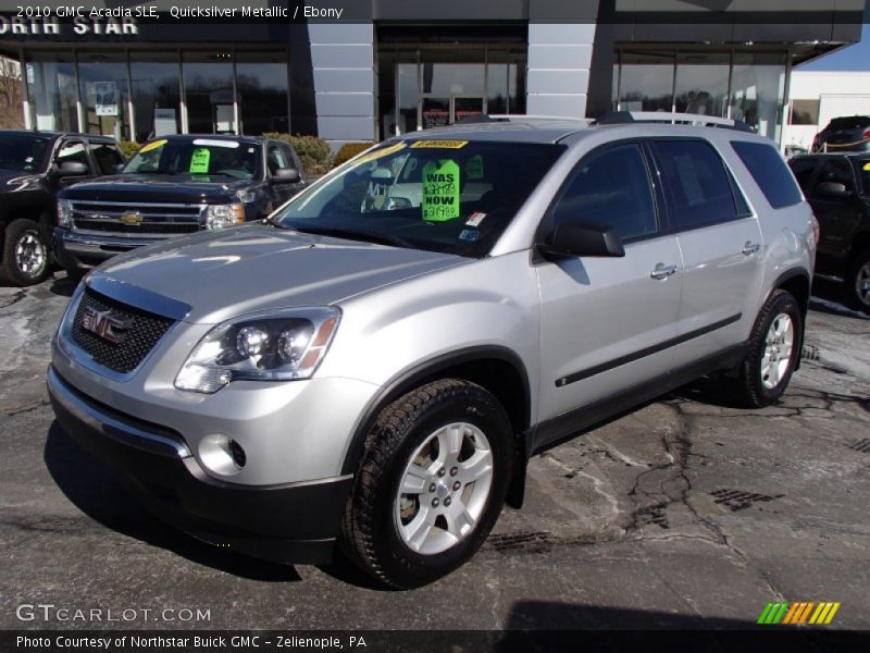 Quicksilver Metallic / Ebony 2010 GMC Acadia SLE