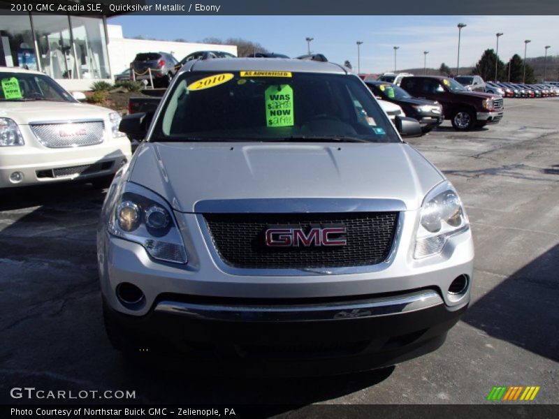 Quicksilver Metallic / Ebony 2010 GMC Acadia SLE