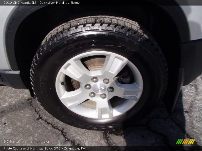 Quicksilver Metallic / Ebony 2010 GMC Acadia SLE