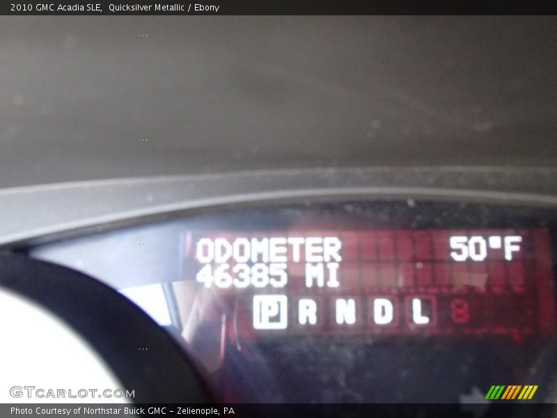 Quicksilver Metallic / Ebony 2010 GMC Acadia SLE