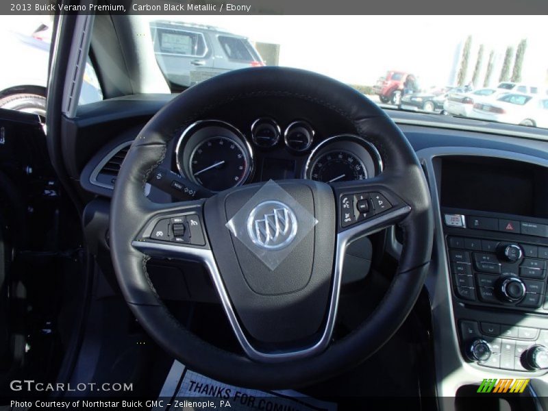 Carbon Black Metallic / Ebony 2013 Buick Verano Premium