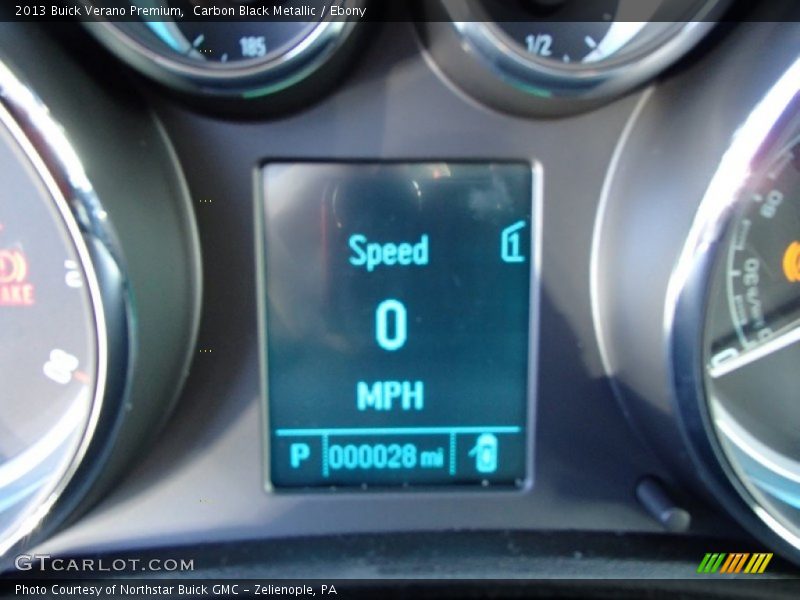 Carbon Black Metallic / Ebony 2013 Buick Verano Premium
