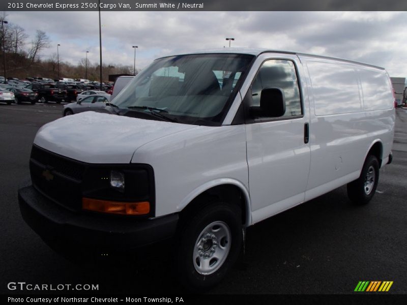 Summit White / Neutral 2013 Chevrolet Express 2500 Cargo Van