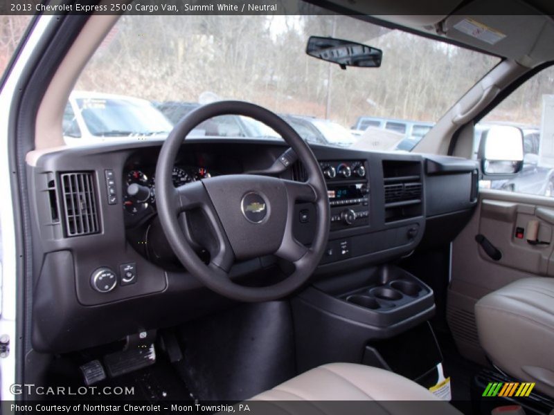 Summit White / Neutral 2013 Chevrolet Express 2500 Cargo Van