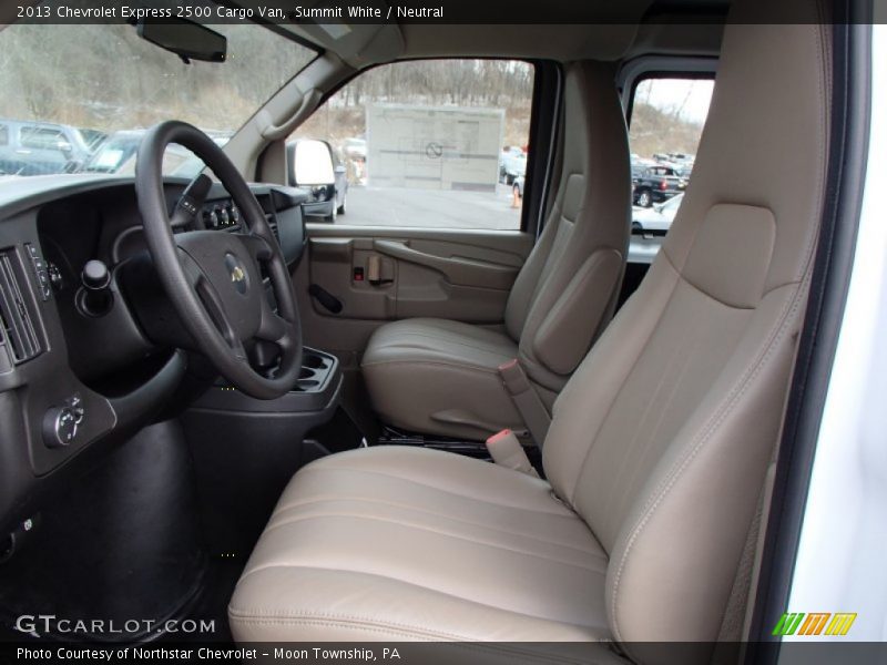 Summit White / Neutral 2013 Chevrolet Express 2500 Cargo Van