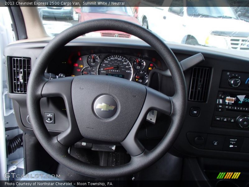 Summit White / Neutral 2013 Chevrolet Express 2500 Cargo Van