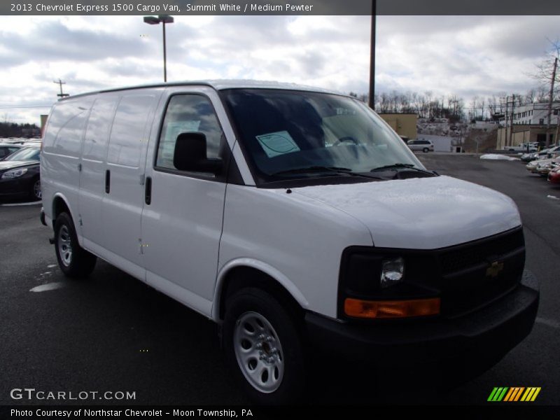Summit White / Medium Pewter 2013 Chevrolet Express 1500 Cargo Van