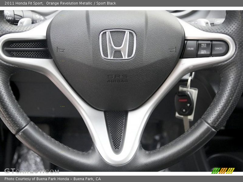 Orange Revolution Metallic / Sport Black 2011 Honda Fit Sport