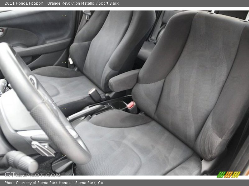 Orange Revolution Metallic / Sport Black 2011 Honda Fit Sport