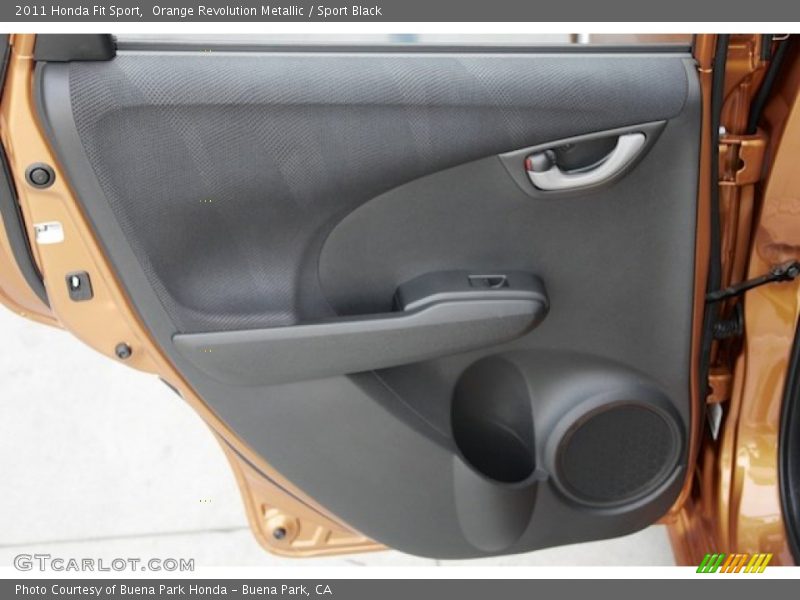Orange Revolution Metallic / Sport Black 2011 Honda Fit Sport