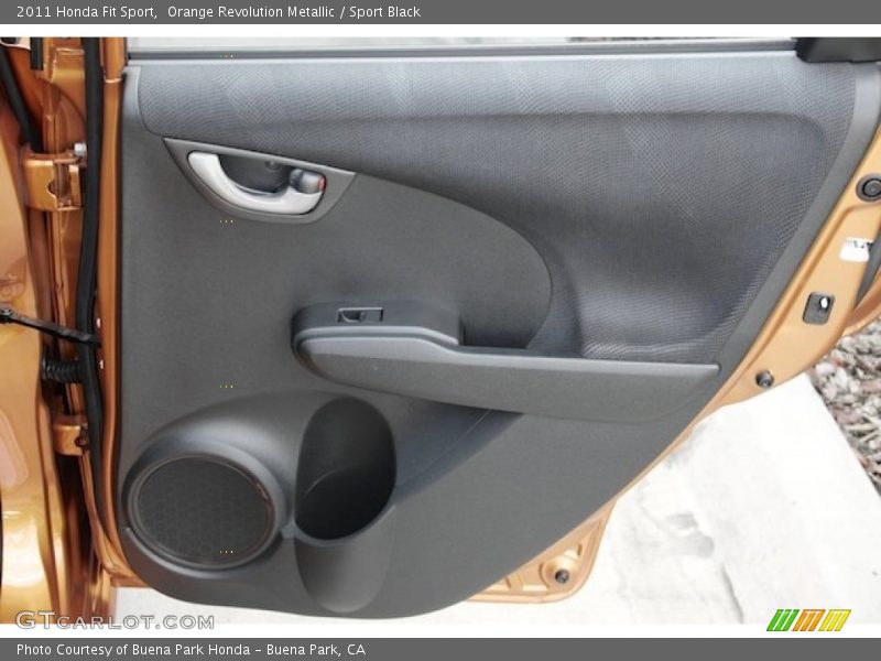 Orange Revolution Metallic / Sport Black 2011 Honda Fit Sport