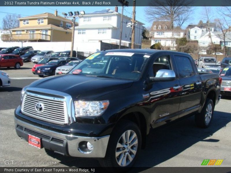 Black / Red Rock 2012 Toyota Tundra Platinum CrewMax 4x4