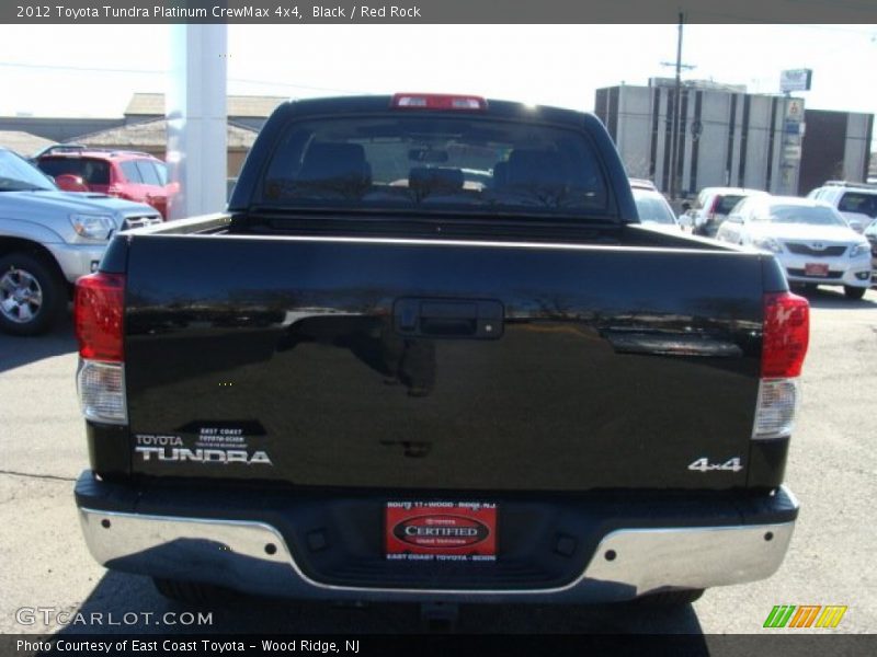 Black / Red Rock 2012 Toyota Tundra Platinum CrewMax 4x4