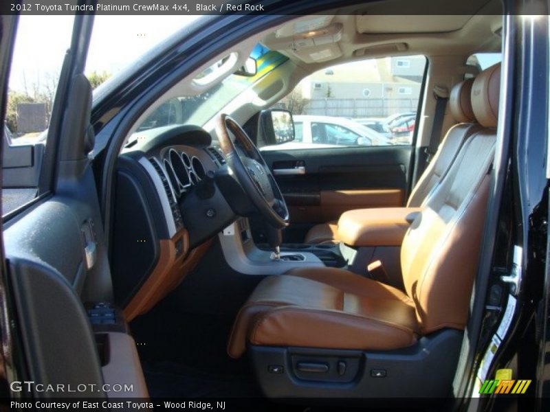 Black / Red Rock 2012 Toyota Tundra Platinum CrewMax 4x4