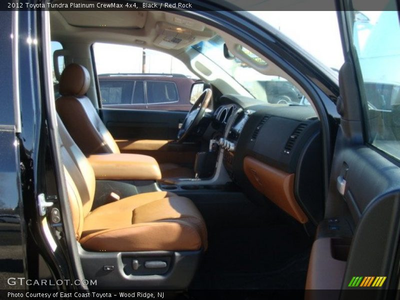 Black / Red Rock 2012 Toyota Tundra Platinum CrewMax 4x4
