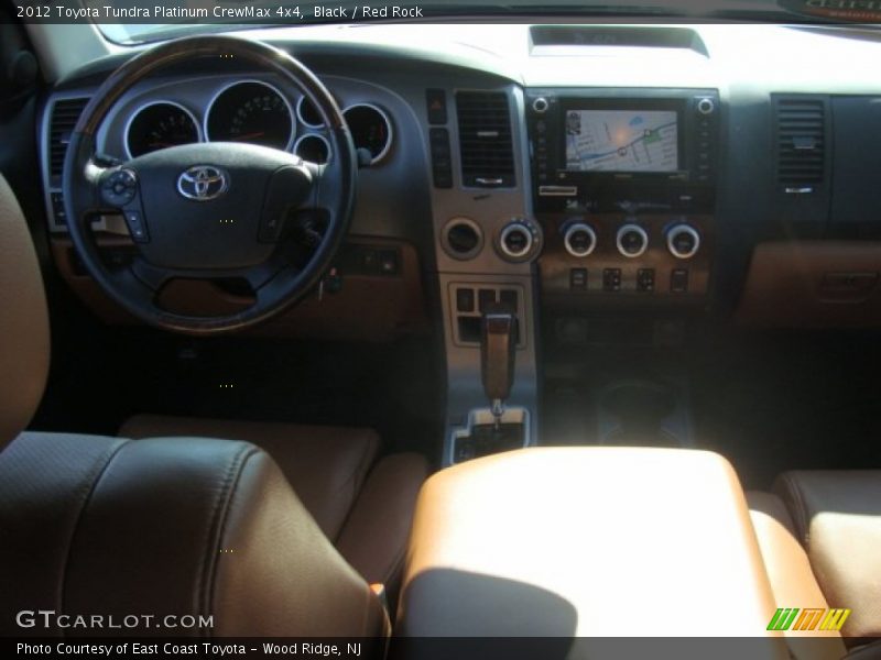 Black / Red Rock 2012 Toyota Tundra Platinum CrewMax 4x4