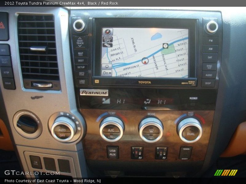 Black / Red Rock 2012 Toyota Tundra Platinum CrewMax 4x4