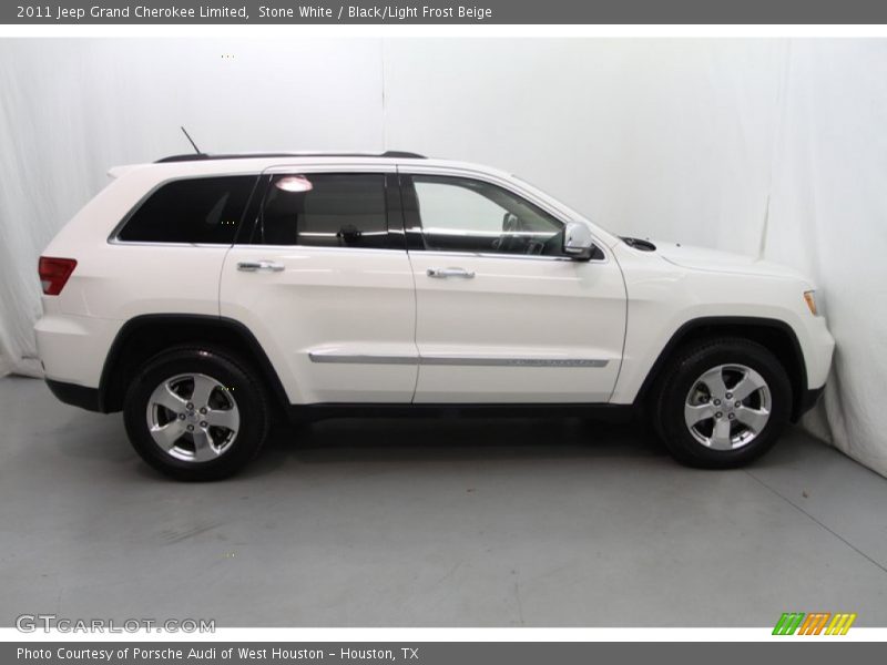 Stone White / Black/Light Frost Beige 2011 Jeep Grand Cherokee Limited