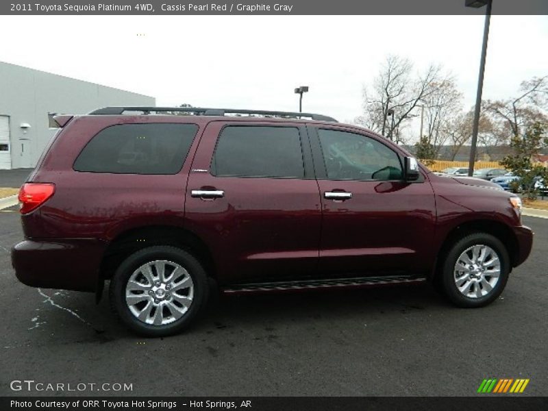 Cassis Pearl Red / Graphite Gray 2011 Toyota Sequoia Platinum 4WD