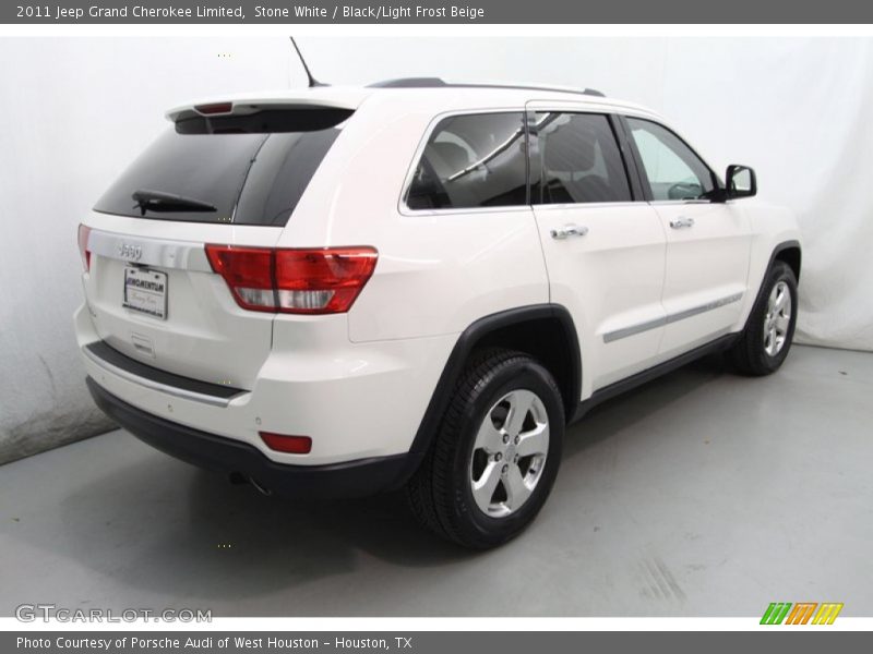 Stone White / Black/Light Frost Beige 2011 Jeep Grand Cherokee Limited