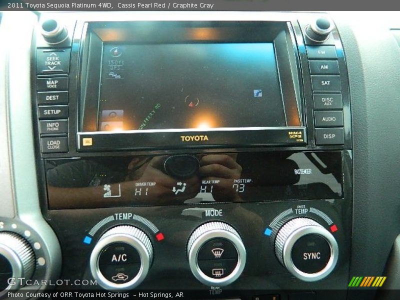 Cassis Pearl Red / Graphite Gray 2011 Toyota Sequoia Platinum 4WD