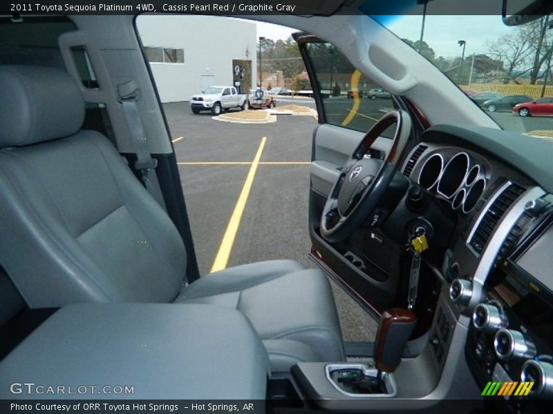 Cassis Pearl Red / Graphite Gray 2011 Toyota Sequoia Platinum 4WD