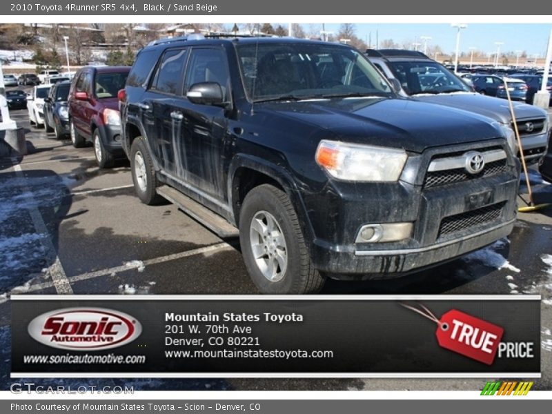 Black / Sand Beige 2010 Toyota 4Runner SR5 4x4