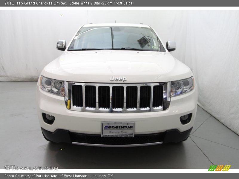 Stone White / Black/Light Frost Beige 2011 Jeep Grand Cherokee Limited