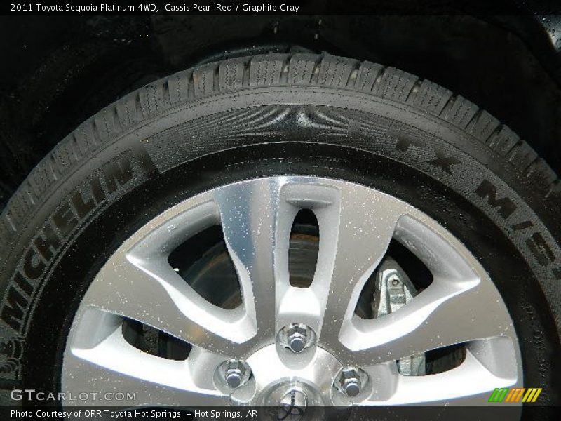 Cassis Pearl Red / Graphite Gray 2011 Toyota Sequoia Platinum 4WD
