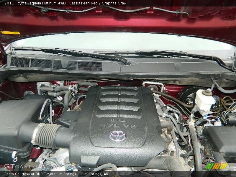 Cassis Pearl Red / Graphite Gray 2011 Toyota Sequoia Platinum 4WD