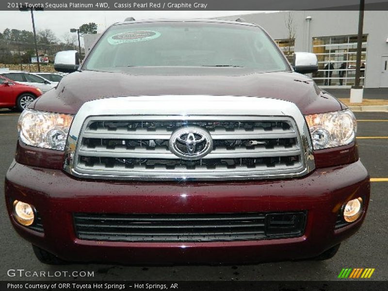 Cassis Pearl Red / Graphite Gray 2011 Toyota Sequoia Platinum 4WD