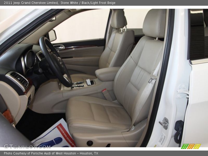 Front Seat of 2011 Grand Cherokee Limited