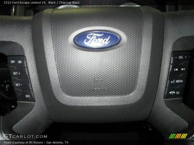 Black / Charcoal Black 2010 Ford Escape Limited V6