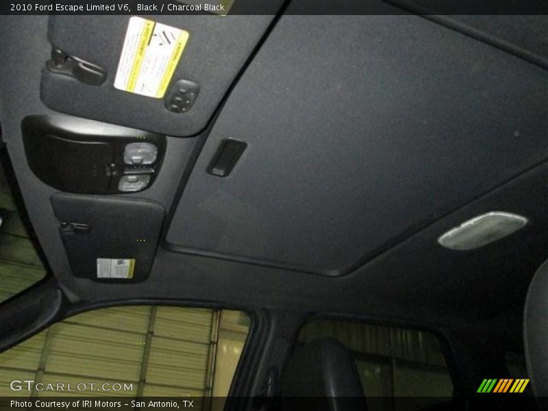 Black / Charcoal Black 2010 Ford Escape Limited V6