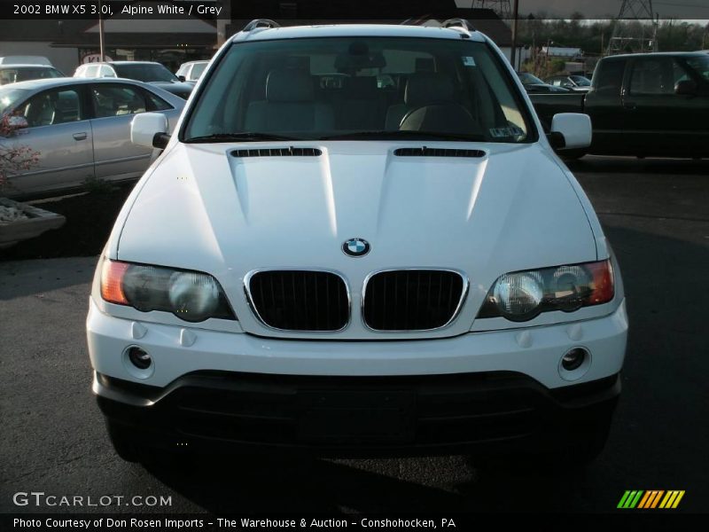 Alpine White / Grey 2002 BMW X5 3.0i