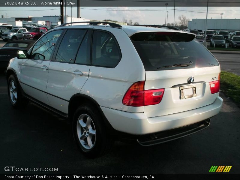 Alpine White / Grey 2002 BMW X5 3.0i