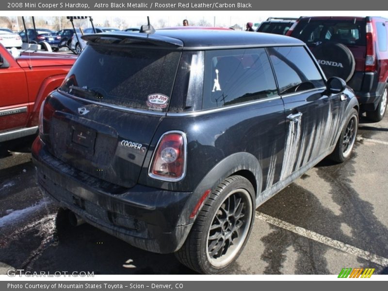 Astro Black Metallic / Rooster Red Leather/Carbon Black 2008 Mini Cooper S Hardtop